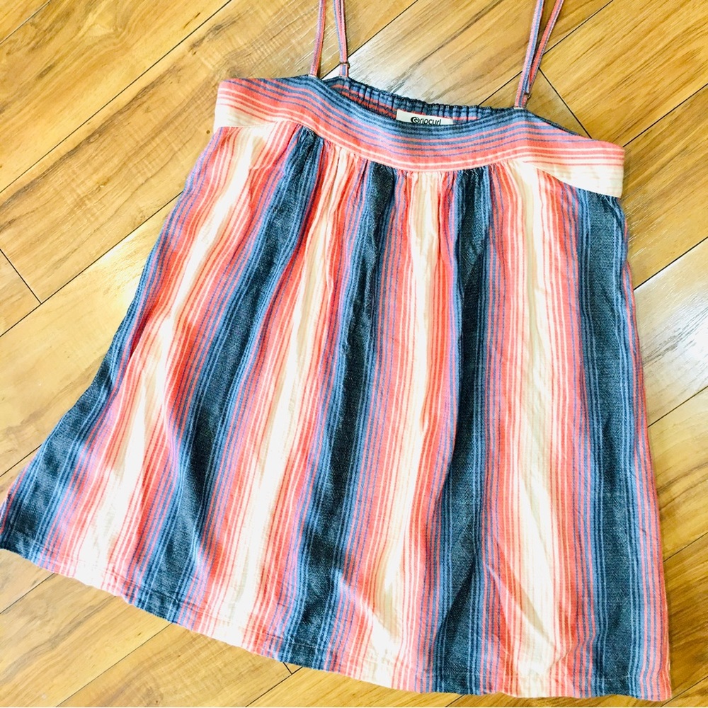 Rip Curl Ripcurl Striped Boho Summer Spaghetti St… - image 1